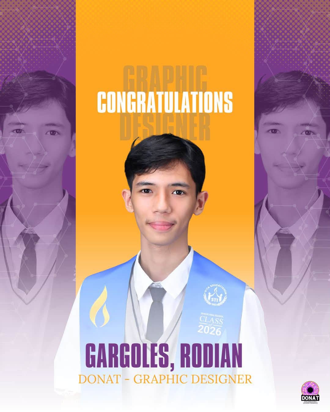 Rodian Gargoles, DONAT Graphic Designer in 2024-2026